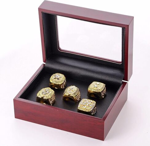 مجموعة حلقات بطولة SOYATER مكونة من 5 قطع، هدايا لمشجعي كرة القدم للرجال والنساء، تذكارات دالاس لحفلات أعياد الميلاد in Kuwait