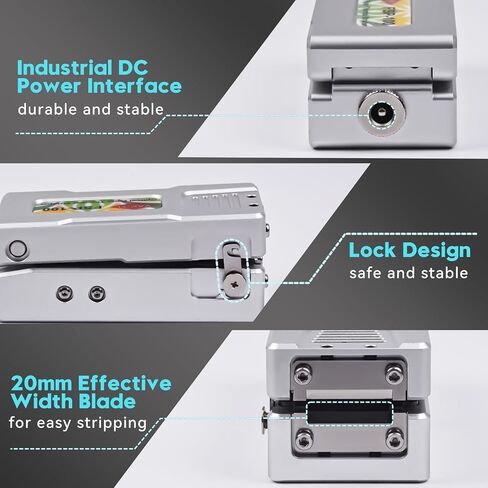 【Winter Necessary】Optical Fiber Thermal Stripper for Ribbon & Simplex Fiber Stripper,Stripping 2-18 cores fiber ribbon, 5s Heating, Can be Powered by a Power Bank,Widened blade (FSP-100) in Saudi Arabia