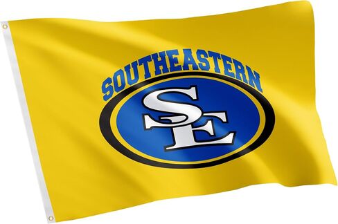 Desert Cactus Southeastern Oklahoma State University SOSU Flag - 3 x 5 Feet Savage Storms Banner, Indoor/Outdoor Durable Fabric, 100% Polyester Design (Style 1) in Saudi Arabia