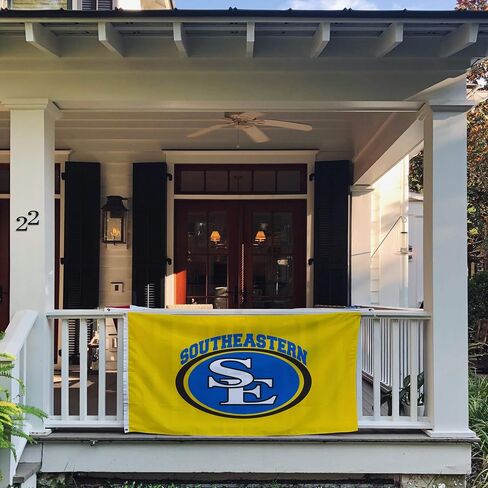Desert Cactus Southeastern Oklahoma State University SOSU Flag - 3 x 5 Feet Savage Storms Banner, Indoor/Outdoor Durable Fabric, 100% Polyester Design (Style 1) in Saudi Arabia