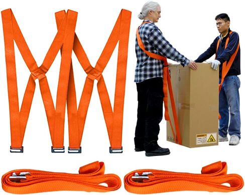 أشرطة رفع القس وتسخير الكتف ل 2 من المحركين ، معدات الصف المهني لحمل الأشياء الضخمة والثقيلة بأمان تصل إلى 790 رطلا وتقليل خطر الألم أو الإصابة أو الحوادث in Kuwait