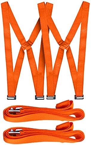 أشرطة رفع القس وتسخير الكتف ل 2 من المحركين ، معدات الصف المهني لحمل الأشياء الضخمة والثقيلة بأمان تصل إلى 790 رطلا وتقليل خطر الألم أو الإصابة أو الحوادث in Kuwait