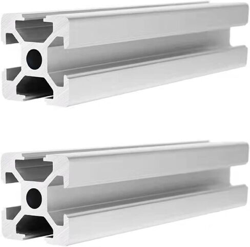 2 Pack 2020 Aluminum Extrusion Profile Length 31.5 inch / 800mm Silver, 20 x 20mm 20 Series T Type T-Slot European Standard Extrusions Profiles Anodized Linear Rail Guide Frame for CNC in Saudi Arabia