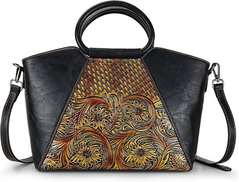 Women Satchel Handbags Crossbody Bag Top Handle Purse Medium Tote Bag Leather Shoulder Bag in Kuwait