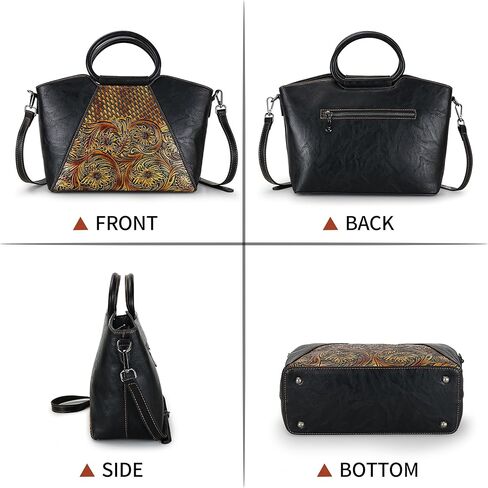 Women Satchel Handbags Crossbody Bag Top Handle Purse Medium Tote Bag Leather Shoulder Bag in Kuwait