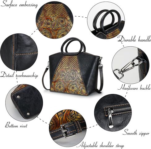 Women Satchel Handbags Crossbody Bag Top Handle Purse Medium Tote Bag Leather Shoulder Bag in Kuwait