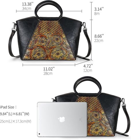 Women Satchel Handbags Crossbody Bag Top Handle Purse Medium Tote Bag Leather Shoulder Bag in Kuwait