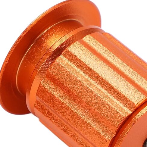 BORDSTRACT Bicycle Bar End Plugs, 1 Pair Universal Aluminum Locking Bike Grip Plug for 18-20mm Handlebar BMX MTB Mountain Bike(Orange) in Saudi Arabia