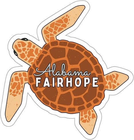 ملصق Fairhope Alabama للسفر مقاوم للطقس تذكاري من الفينيل صغير مقاوم للماء لزجاجة المياه وكوب جواز السفر والكمبيوتر المحمول والكمبيوتر المحمول وملصقات السيارة مقاس 4 بوصات ID44990 in Saudi Arabia