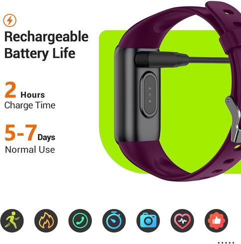 Fitness Tracker, Activity Tracker with Heart Rate Monitor & Sleep Monitoring, IP68 Waterproof Pedometer, Calorie Counter, Health Fitness Watch for Sports Workout, Step Tracker for Women Men in Saudi Arabia