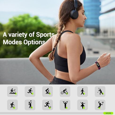 Fitness Tracker, Activity Tracker with Heart Rate Monitor & Sleep Monitoring, IP68 Waterproof Pedometer, Calorie Counter, Health Fitness Watch for Sports Workout, Step Tracker for Women Men in Saudi Arabia