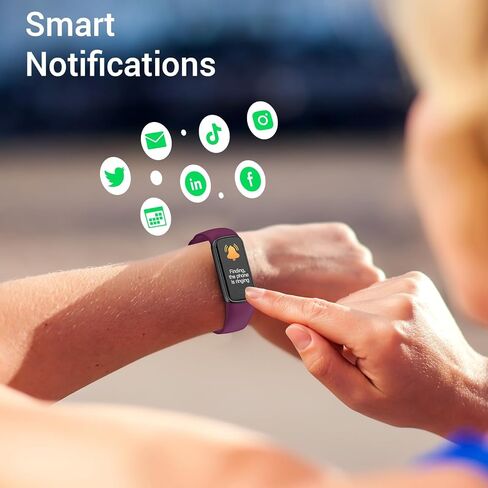 Fitness Tracker, Activity Tracker with Heart Rate Monitor & Sleep Monitoring, IP68 Waterproof Pedometer, Calorie Counter, Health Fitness Watch for Sports Workout, Step Tracker for Women Men in Saudi Arabia