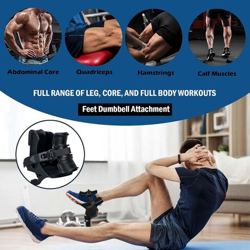Foot Dumbbell Attachment, Dumbbell Weights for Legs Holder, Weight Training for Legs, Adjustable│1-120 lbs, Leg&Core&All Around Workout, Left/Right Foot in Saudi Arabia