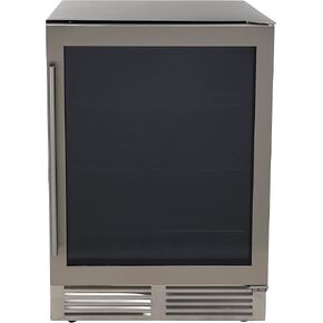 DE1260BCSZSS Designer Series Beverage Center, 126-Can, Metallic