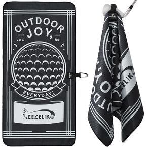 Magnetic Golf Towel - Golf Accessories for Men and Women,Strong Magnets Attach The Golf Towel to Golf Bag or Cart,Easily Cleans Dirt from Golf Clubs and Golf Balls,Ideal Golf Gifts