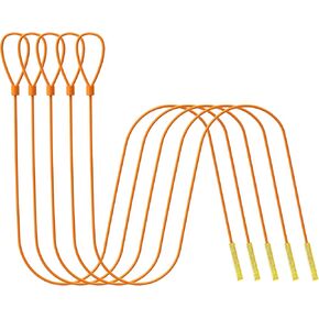 EastLink 30 Inch Drain Snake(5PCS), Anti-Break Steel Sink Snake Drain Hair Removal Tool, Flexible Sink Drain Cleaner Hair Drain Clog Remover Tool for Bathroom, Bathtub, Shower Drain Unclogger