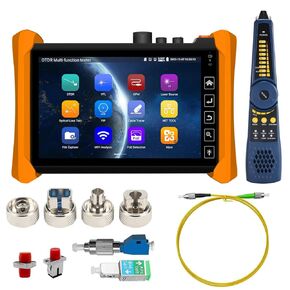 Optical Fiber Tester, WANLUTECH 1310/1550nm 28/26dB 7 inches Touchscreen OTDR Tester Built-in VFL OPM LS(Light Source) Event Map OLT (Optical Loss Test) Functions RJ45 Cable Tester Network Tools