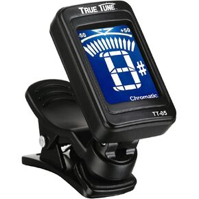 TT-05 LCD Clip-On Chromatic Instrument Tuner for Guitar, Bass, Ukulele, Banjo, Violin, Mandolin