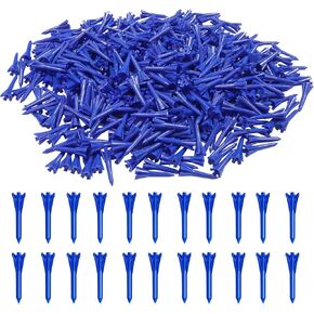 Golf Tees Plastic 1 1/2 inch Value 300 600 Pack, Upgrade More Unbreakable Bulk Stable Reduce Friction Side Spin Tee for Men Women Ladies