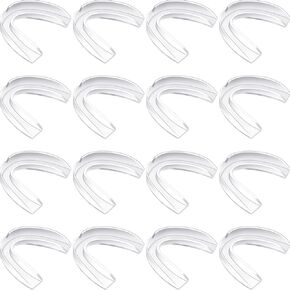 30 Pack Sports Mouth Guard Athletic Mouth Guard Moldable Youth Mouthguard Protective Teeth Mouth Guard Hockey Mouth Guard for Youth Adult Protection Football Basketball Boxing (Clear)