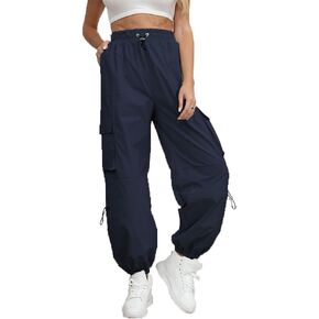 Women's Cargo Pants Baggy Trendy Casual Hiking Parachute Pants