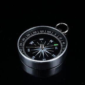 Ball, Silver Portable Pocket for Outdoor Hiking Sports Navigation Camping Backpacking