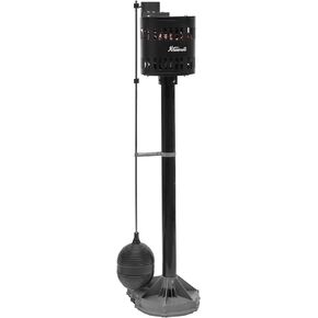 XtremepowerUS Pedestal Sump Pump with Float Trigger Rod Switch, Low Profile Column Pump, 3000 GPH, 4 Amps, 10ft Cord
