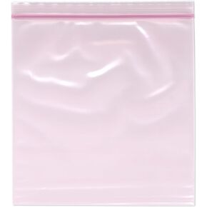 Plymor 8" x 8" (Pack of 100), 4 Mil Heavy Duty Anti-Static Zipper Reclosable Plastic Bags