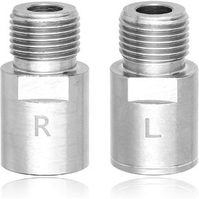 Bike Pedal Extenders, 1 Pair Steel Bicycle Pedal Adapter Extended Fit 9/16 inch Spindle Pedals Bike, Heavy Duty Steel Bicycle Pedal Extender, Extend by 20mm/0.79inch