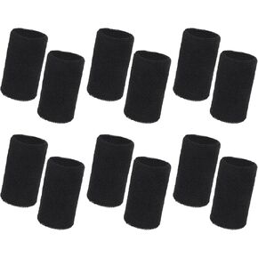 12 Pcs Sweat Bands Wristbands, Tennis Wristbands Sweatbands Sweat Absorption Protection Sports for Tennis, Running