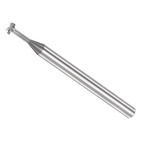 T Slot End Mill, 4 Flutes 0.16" Dia 0.05" Cutting Depth, Solid Carbide CNC Straight Milling Cutter - (Applications: for Steel and Copper Milling)