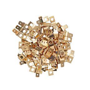 100 Pcs Quick Disconnect Spade Connectors, 1/4 Inch 10 Stud Non Insulated Solderless Disconnect Adapters Suitable for Home garages