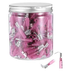 MECCANIXITY 50Pcs Heat Shrink Piggy Back Spade Connectors,Red 22-16 AWG Electrical Quick Disconnect Piggy Back Terminals for Automotive Marine Crimp Connectors