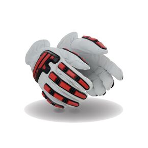 MAGID T-REX Rebel Series Cow Grain DX Technology-Lined Driver Style Impact Glove – Cut Level A4 (1 Pair)