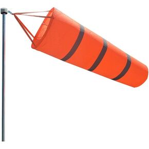 Airport Windsock Rip-Stop Outdoor Rainbow Wind Measurement Sock Bag with Reflective Belt(30" 40" 60") (30")