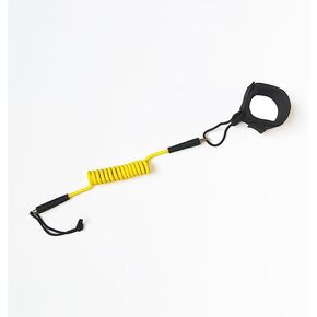 Surfboard Leash, Safety Hand Rop - TPU Leash for Paddle Board, Surfboard, SUP, Foil - Soft Hand Guard, Quick Circulation, High Strength Rope, Nylon Strap Design（Yellow）