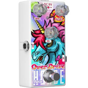 AZOR Overdrive Guitar Pedal, Horse Mini Overdrive Analog Effect Pedal for Electric Guitar Pedalboard True Bypass AP504