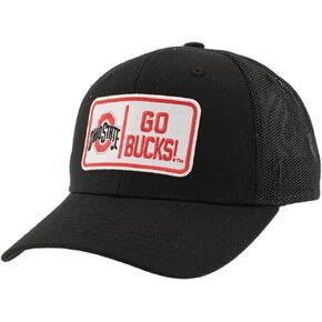 ZHATS Standard NCAA Officially Licensed Snapback Hat Big Rig Patch Black Defer, One Size