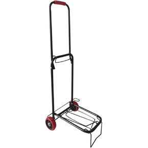 Shopping Cart Dolly 2 Wheels,Folding Lightweight Hand Truck,Utility Trolley, Easy-to-Store for Personal,Moving, Travel and Shopping Use - 80 Pounds Weight Capacity,Black