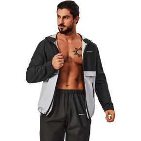 MulYeeh Advanced Weight Loss Sweat Suit Heavy Duty Sauna Suit Fitness Gym Top and Pant Workout Sweatsuit for Men and Women