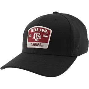 ZHATS Men's Standard NCAA Officially Licensed Fitted Hat ZH Patch Switchback Black, Medium