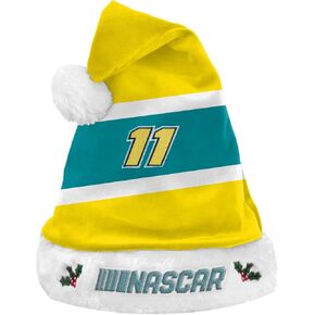 FOCO NASCAR Denny Hamlin Embroidered Colorblock Santa Hat
