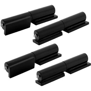 2 Pack Gate Hinges, 7 inches Heavy Duty Gate Hinge, Weld-On Install Fence Gate Hinge, Gate Hinges For Wooden Fences Heavy Duty, Gate Hinges For Metal Gates, Fence Hinges for Outdoor Gate - Black Color in Saudi Arabia