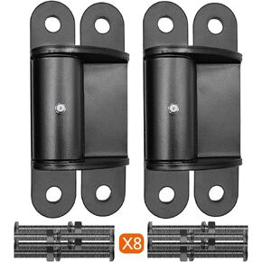 7" Heavy Duty Gate Hinge, Bolt or Weld on Hinge, Roller Bearing Gate Hinges, Grease Zerk for Lubrication, 180 Degree Rotation, 2 Pack (Screws Included)