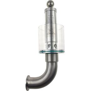 Geife1.5" Tri Clamp Pro Spunding Valve, 90 Degree Elbow Type, Adjustable PRV 0.2-2.2 Bar Scale bar/psi,SS304 Stainless Steel