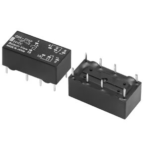 Electronic Components G6A-274P-ST-US DC24 Relay E-Mech Low Signal DPDT Cur-Rtg 0.5/2A 24V PCB Pack of 2