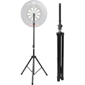 DW Powerplay Portable Dartboard Stand | Dart Board Stands, Portable Dartboards Holder, Metal Tripod for Indoors & Outdoors, Adjustable Height