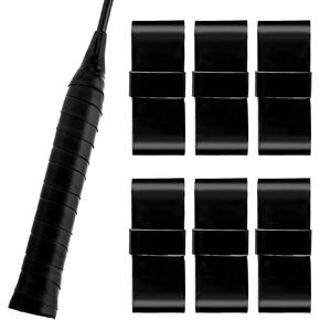 6 Pack Precut Tennis Racket Grip Tape Dry Feel Anti Slip Highly Absorbent Overgrip Tennis Grip Tape for Tennis Pickleball Badminton Racket Grips Highly Comfortable Overgrip Tennis Racket Tape