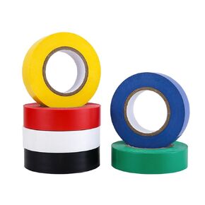 Electrical Tape Colors 6 Pack 0.65 Inch by 32 Feet, Voltage Level 600V Dustproof, Adhesive for General Home Vehicle Auto Car Power Circuit Wiring Multicolor Professional Grade Tapes