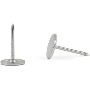 50Pcs Tiny Upholstery Nails Tacks 11mmx17mm Flat Head Furniture Nails for Furniture Sofa Headboards Silver Tone